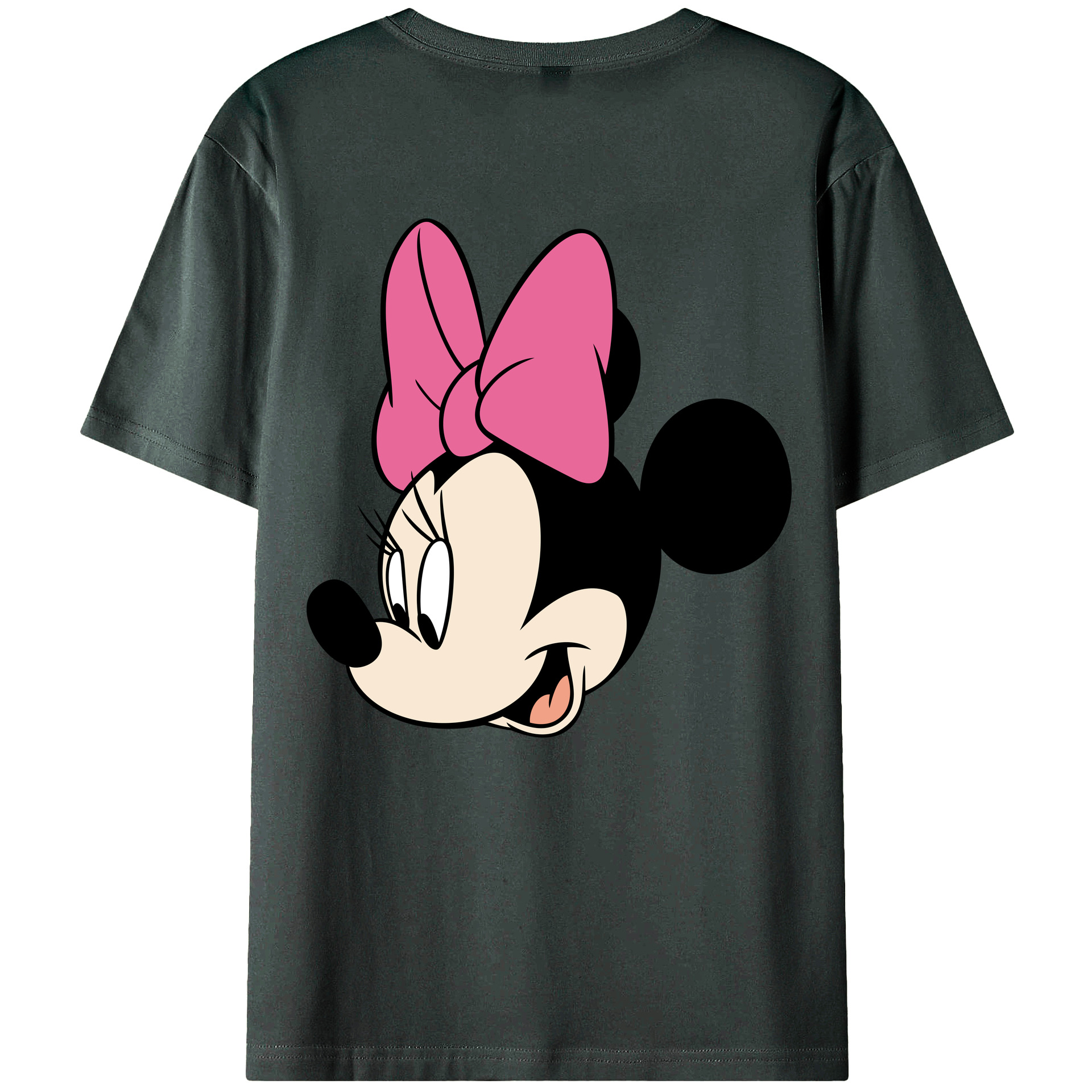 ミッキーマウス Mickey Mouse 綿100％ メンズ半袖Tシャツ（バックプリント） 通気性